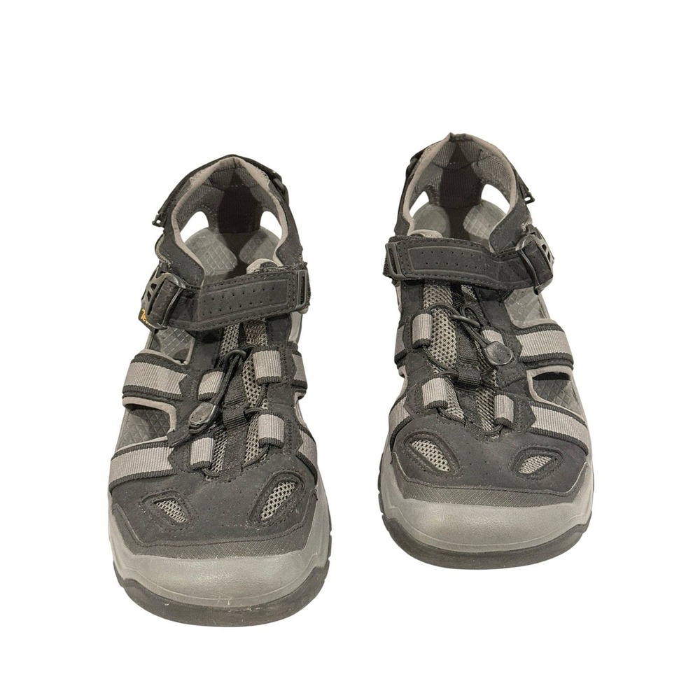 Teva Omnium 2 Sandals Mens 11 Black Excellent Hiking Water Shoes Preowned